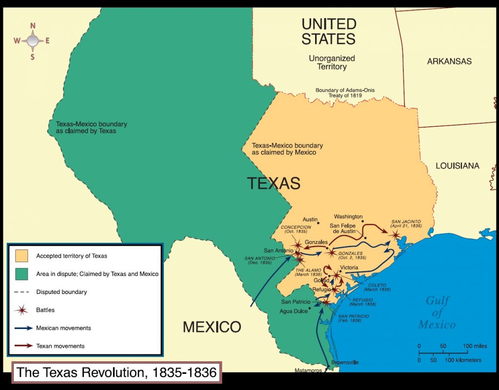 Teksaška revolucija 1835 - 1836
