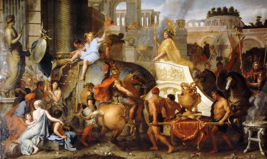 Čarls Le Brun - Ulazak Aleksandra u Vavilon (1665)