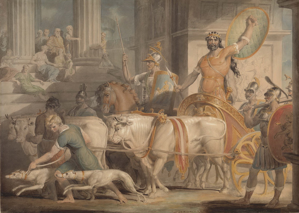 Likurg ulazi u Atinu - Edvard Dejs (1763-1804)