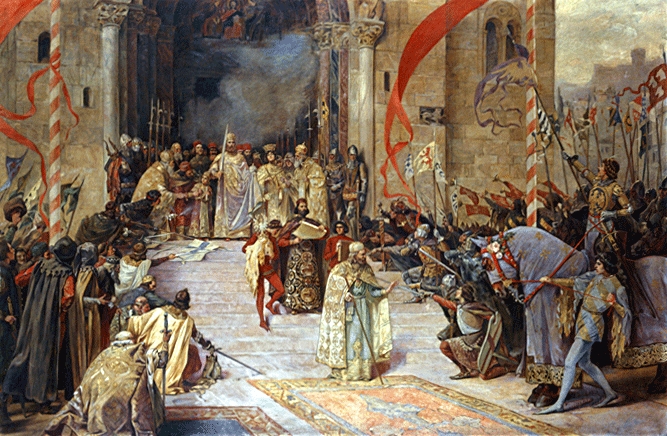 Paja Jovanović- Krunisanje cara Dušana