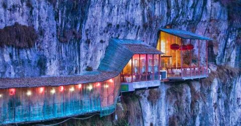 Viseći restoran iznad reke Chang Jiang